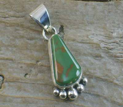 Native American Turquoise Nugget Pendant G